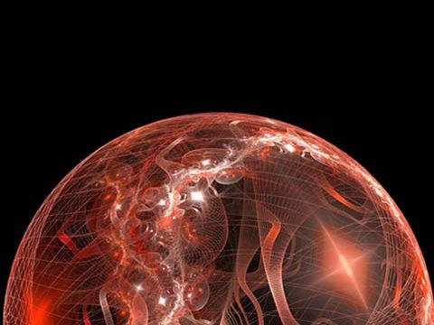 globe 3d red dark black background wallpaper phone