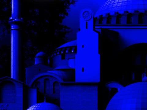 mosque dark blue wallpaper background phone