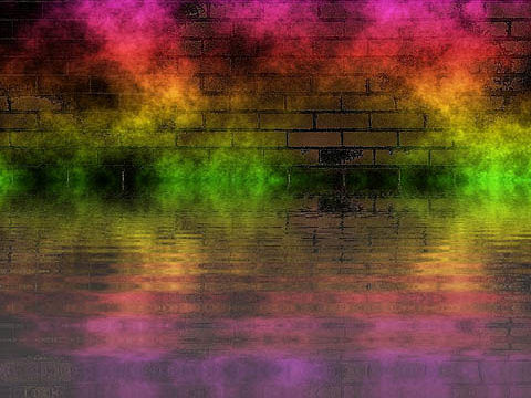 wall water rainbow smoke wallpaper background phone