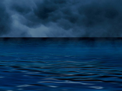 cloudy sky dark blue ocean wallpaper phone background