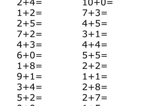 basic addition kindergarten 1st grade free printable worksheet