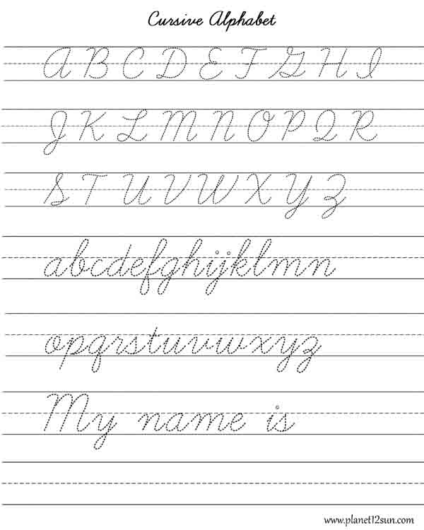 practice cursive