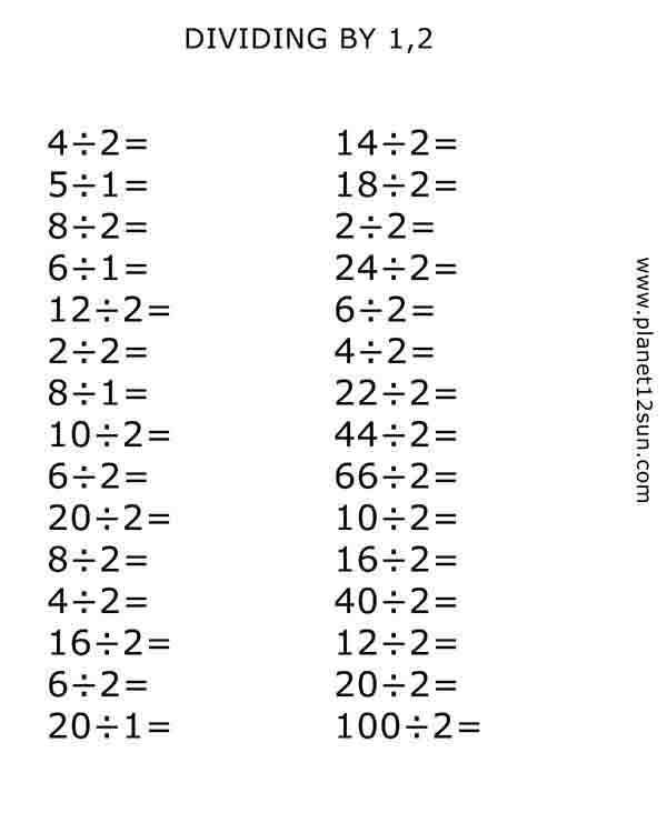 dividing by 1,2