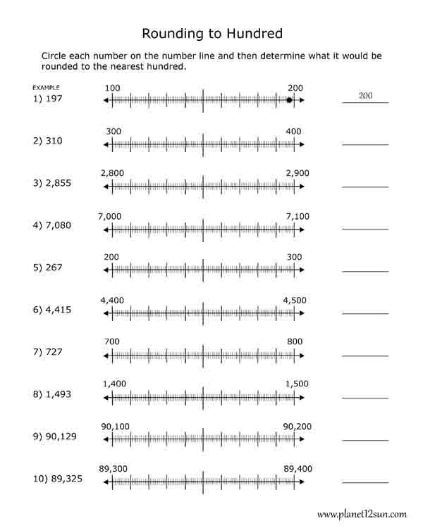 rounding to 100